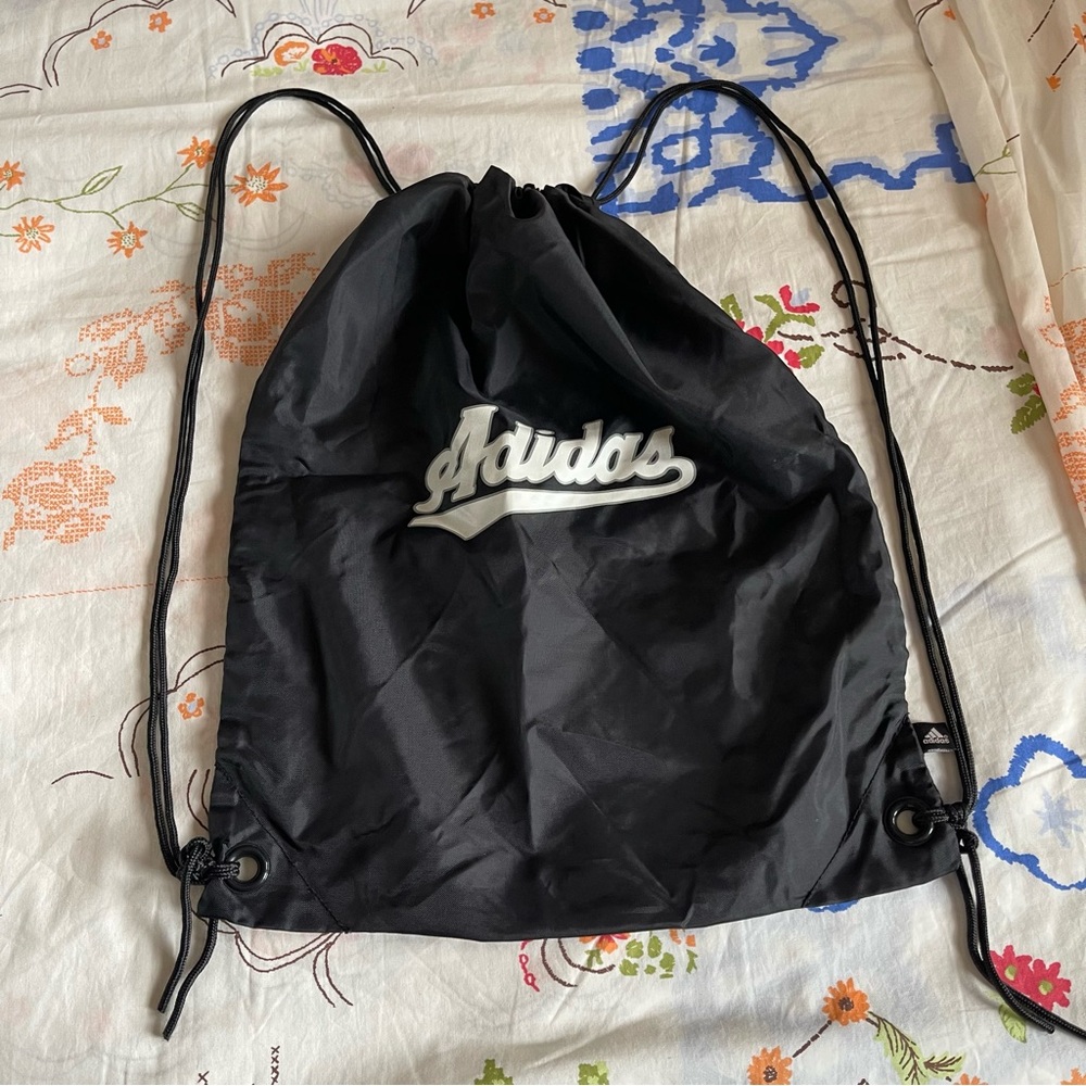 Adidas Black Drawstring Backpack - Picture 4 of 5